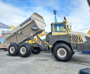 The new Rokbak RA30 articulated hauler took centre stage on Northern Ireland dealer Sleator Plant’s stand at the Balmoral Show this September